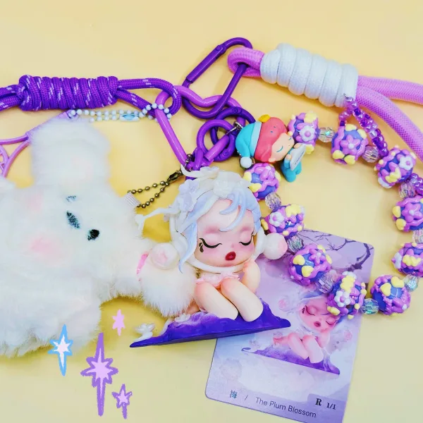 พวงกุญแจ Art Toy Skull Panda | มาพร้อมสายคล้อง & ตุ๊กตาหมีมินิ - Ảnh 2