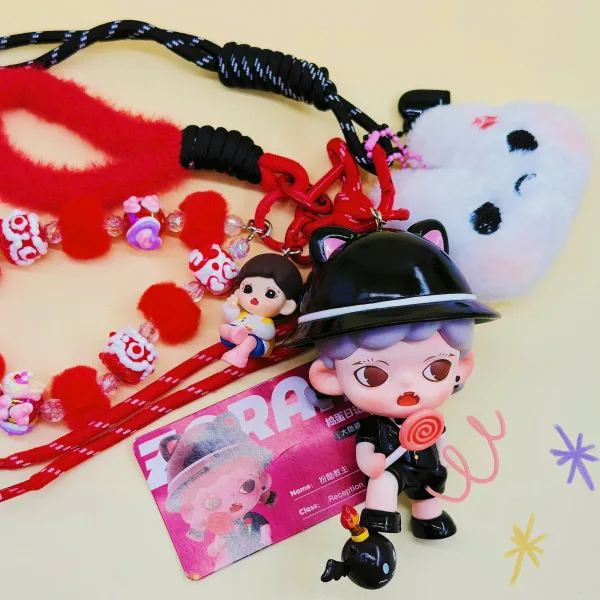 พวงกุญแจ Art Toy Zoraa พร้อมสายคล้อง - Ảnh 2